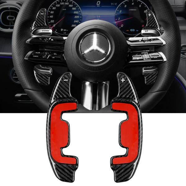 T carbon メルセデスベンツカーボンファイバーステアリングホイールシフトパドル ベンツ AMG E53 SL43 55 63 並行輸入品