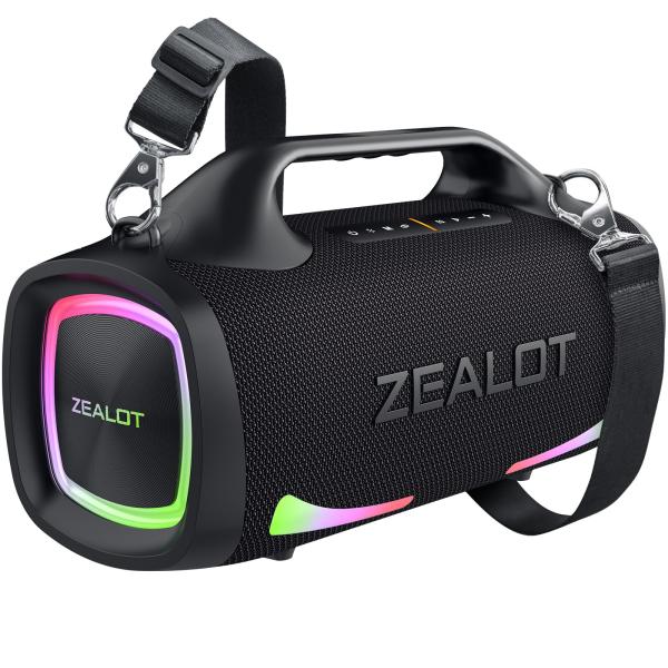 並行輸入品】ZEALOT Bluetooth Speaker, 100W Peak Speakers Wireless