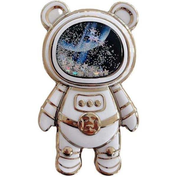 【並行輸入品】かわいい携帯電話スタンドホルダー 携帯電話 宇宙飛行士 デスク用隠しキックスタンド 宇宙飛行士の電話ホルダー 調節可能なタブレット