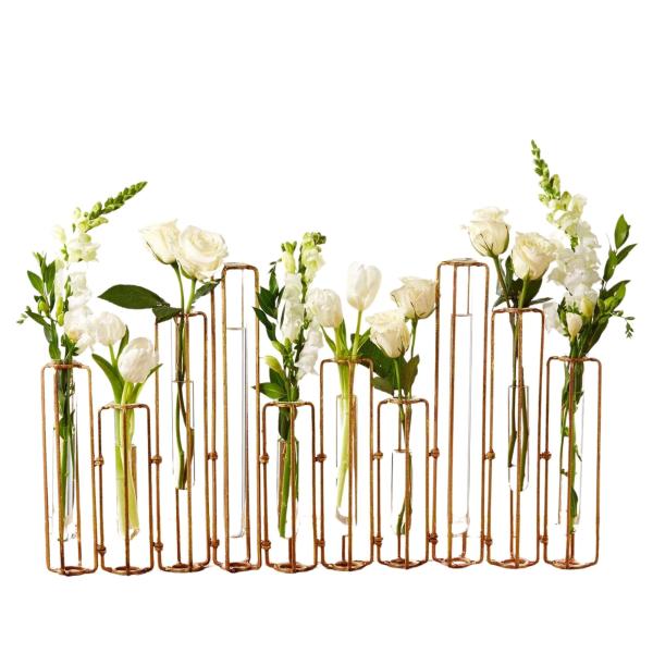 【並行輸入品】Two's Company Set of 10 Hinged Flower Vases