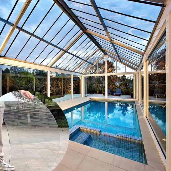 【並行輸入品】 Outdoor Swimming Pool Canopy Polycarbonate Panels Plastic Roofin