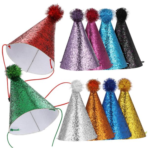 【並行輸入品】Gogogmee 10 Pcs Three cornered Hat Party Caps Dog Party Hat Part