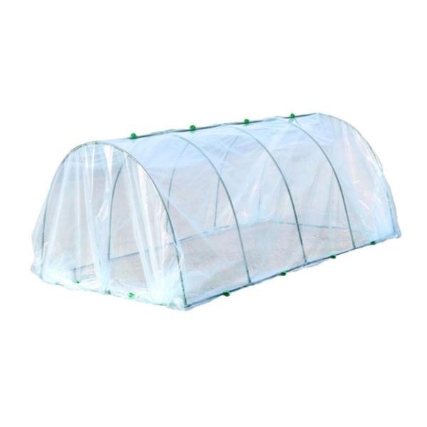 【並行輸入品】 Plastic Greenhouse Garden Accessory with Green Coated Frame for