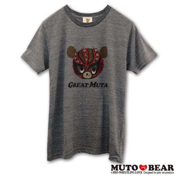 生産 販売終了 武藤ベアー グレート ムタ ｔシャツ チャコール 123t プロレスlove Yahoo 店 通販 Yahoo ショッピング