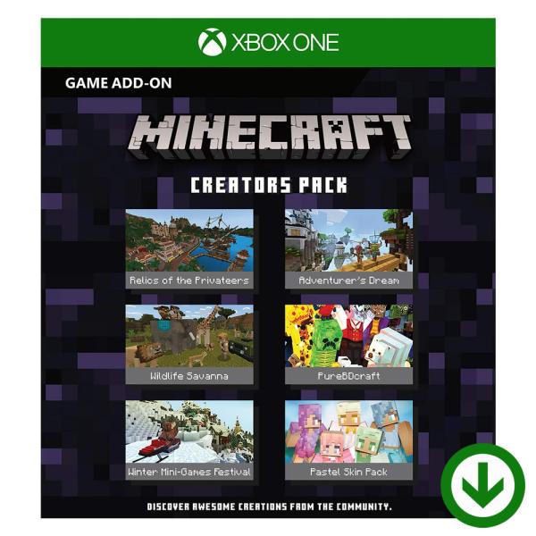 本製品はXbox 版「Minecraft（マインクラフト）クリエイター パック」のダウンロード版となります。XBOX One, Xbox Series X/S用の商品となります。PCではプレイできませんのでご注意ください。※このコンテンツを...