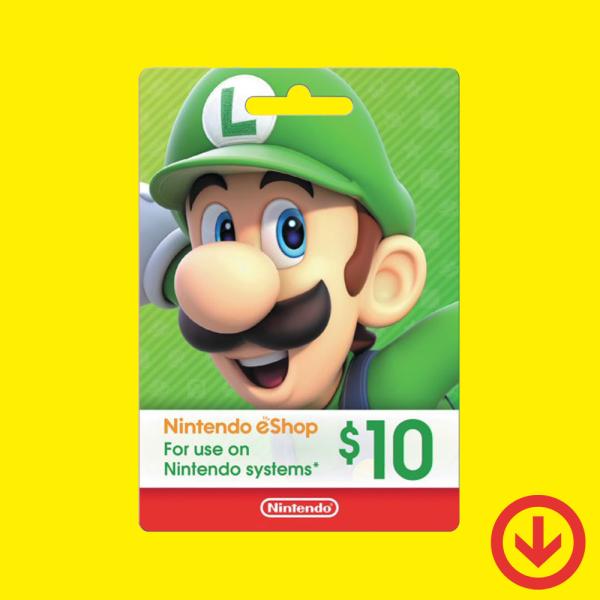 【コード通知】Nintendo eshop Card $10 / ニンテンドー eショップ カード 10ドル【北米版】