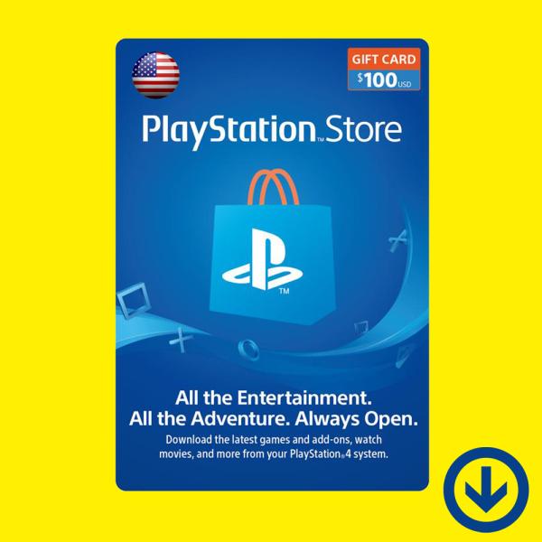【コード通知】PlayStation Network Card $100 / プレイステーション ネットワークカード 100ドル【北米版 PSN】
