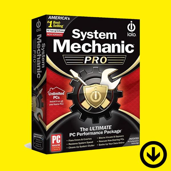System Mechanic PRO（1年/台数無制限）[ダウンロード版] / 遅いパソコンを最適化・速度改善メンテナンスツール