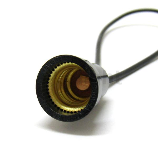 アサヒ　Ｅ１２ 中豆規格ソケット 黒(ブラック) Ｅ１２口金用