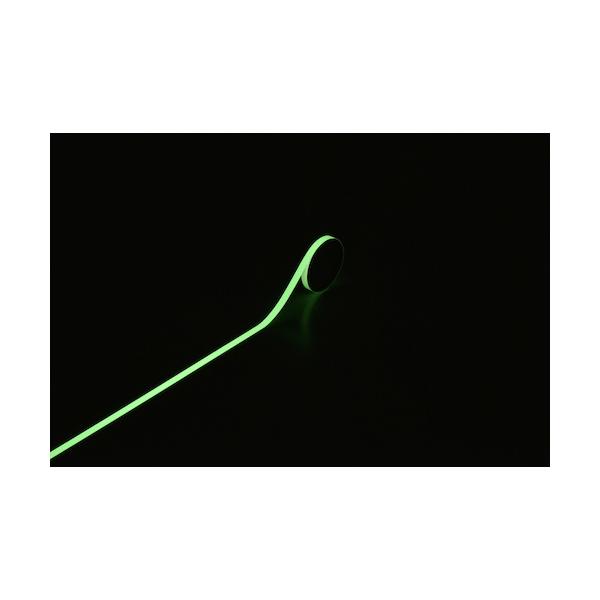 日本緑十字社　高輝度蓄光テープ　ＦＬＡ−１００１　１０ｍｍ幅×１ｍ　ＰＥＴ　361004 ≪クリックポスト対応≫