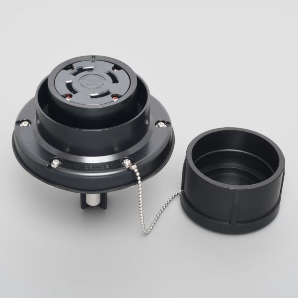 ライト2個セット アメリカン電機 接地形3P 100A 600V 引掛形防水形パネル用コンセント
