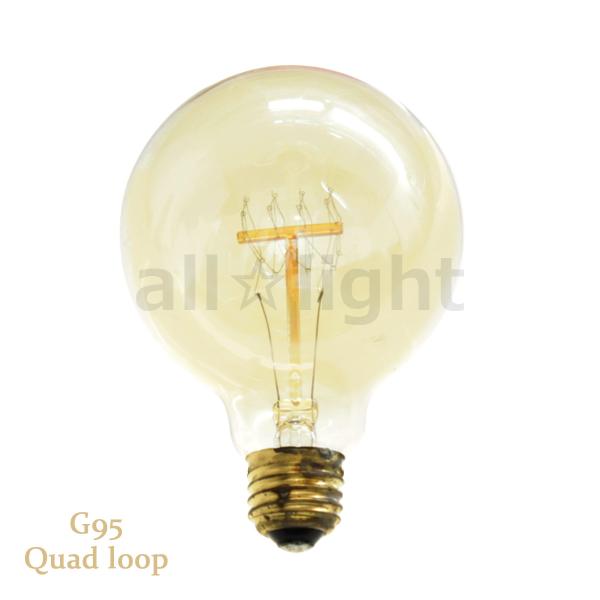 アサヒ　エジソン電球　カーボン球　110V-40W E26　6個セット ☆ エジソンバルブ（エジソン電球） ボール球形 G95 E26 110V