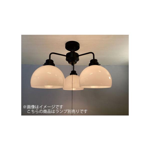後藤照明 3灯用シーリングライト 黒塗装 口金E26 (ランプ別売) 100W×3