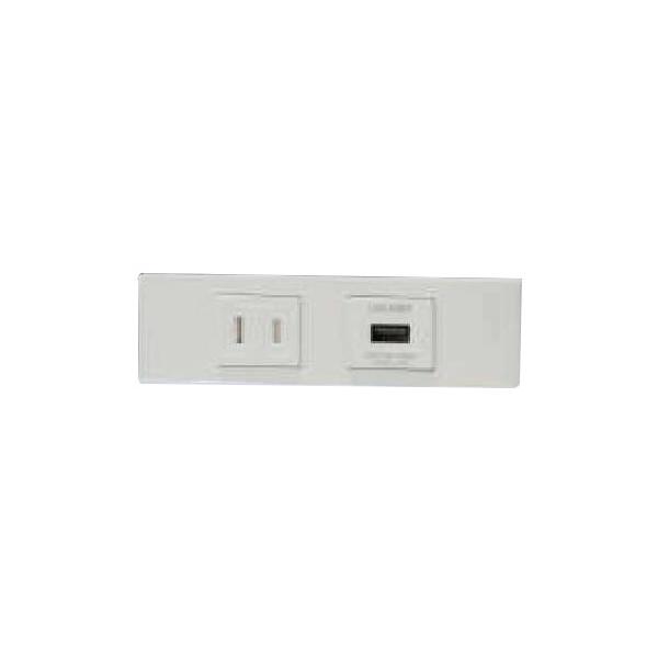 神保電器（JIMBO） NKシリーズ 家具・機器用扉付コンセント+USB