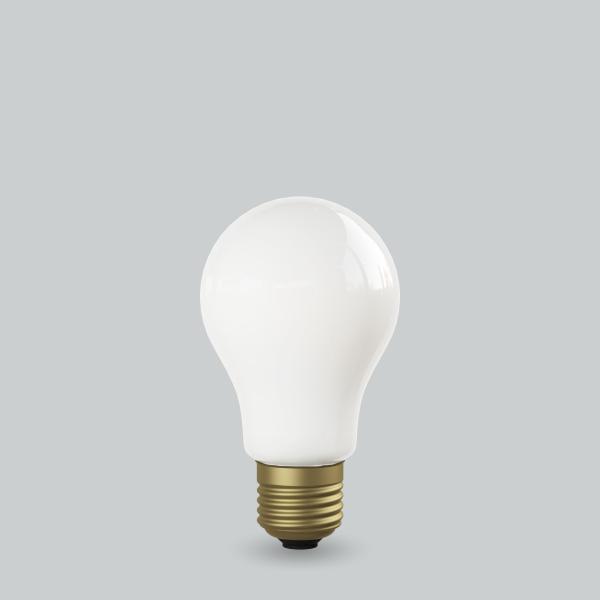 ビートソニック　OnlyOne(オンリーワン) LED電球 Siphon 一般電球形 The Bulb A60 White 45W形相当 2400K E26 6.0W 560lm ホワイト(グロス)　LDF142D