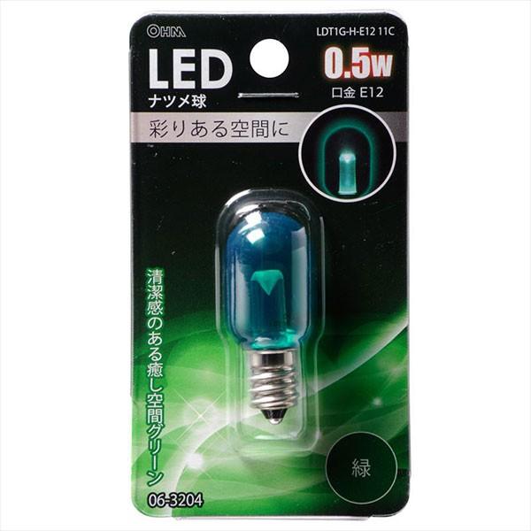 OHM（オーム電機） LEDカラー電球 装飾用 ナツメ 常夜灯 E12 クリア