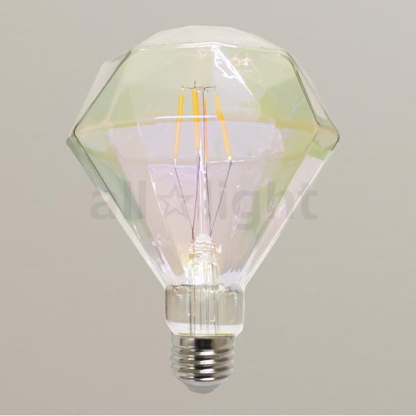 オーブ LED電球 オーロラ D120 ダイヤ形 ダイヤカット フィラメント