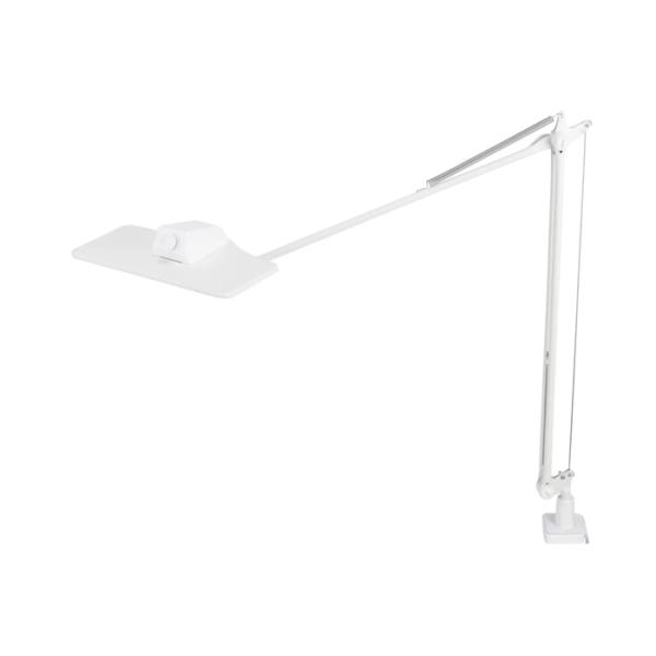 SWAN　EXARM OLED LEDデスクライト クランプタイプ ダイヤルスイッチ 無段階調光(0〜100％) ホワイト 10W 200lm 3000K　LEX-3102WH