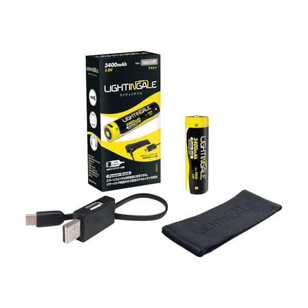 khfgshmf`kd@ X}zɂdł郊`ECI[dr 18650^Cvi18650`j 3.6V 3400mAh [d/d|[gUSB Type-CP[ut@LTG0001