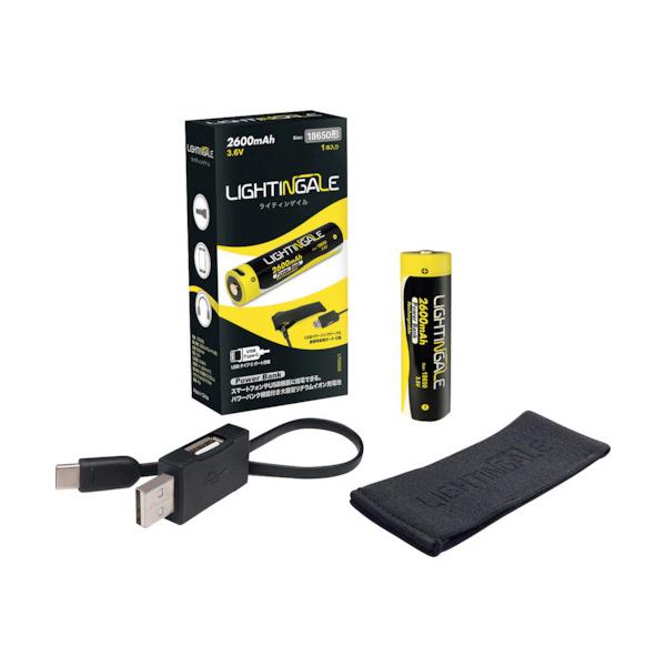 khfgshmf`kd@ X}zɂdł郊`ECI[dr 18650^Cvi18650`j 3.6V 2600mAh [d/d|[gUSB Type-CP[ut@LTG0002