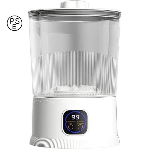ミニ洗濯機 大容量 2L バケツ型 節水 時間節約 USB充電式 残量表示 カップ分離 収納便利 小型洗濯機 持ち運びに便利 静音 タイミング機能 家庭用 一人暮らし用