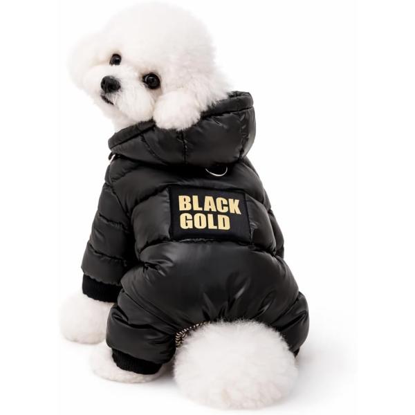 犬用 羽?服 冬服 四脚つなぎ 中綿入り 防寒 防風 防水 ドッグウェア オールインワン 暖かい 動きやすい 小型犬 中型犬 散歩用