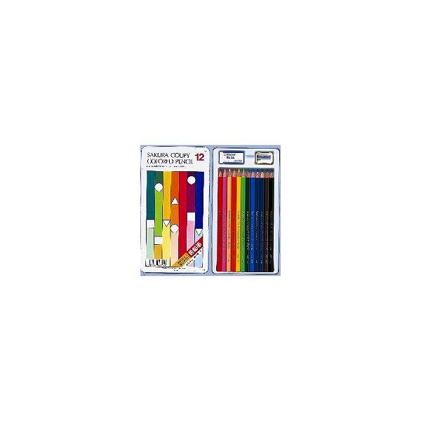 サクラクレパス クーピー色鉛筆12色(スタンダード) PFY12/メール便送料無料