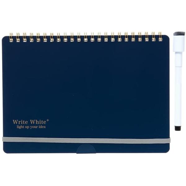 学研ステイフル ホワイトボードノート Ｗrite Whiteプラス A5 ネイビー