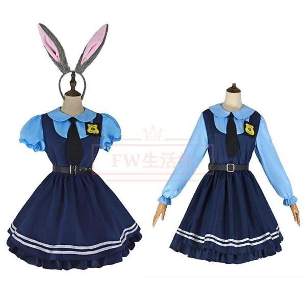 ズートピア Zootopia ジュディ コスプレ衣装 警察官 警服 コスチューム 演出服 アニメ ゲーム ハロウィン cosplay 変装