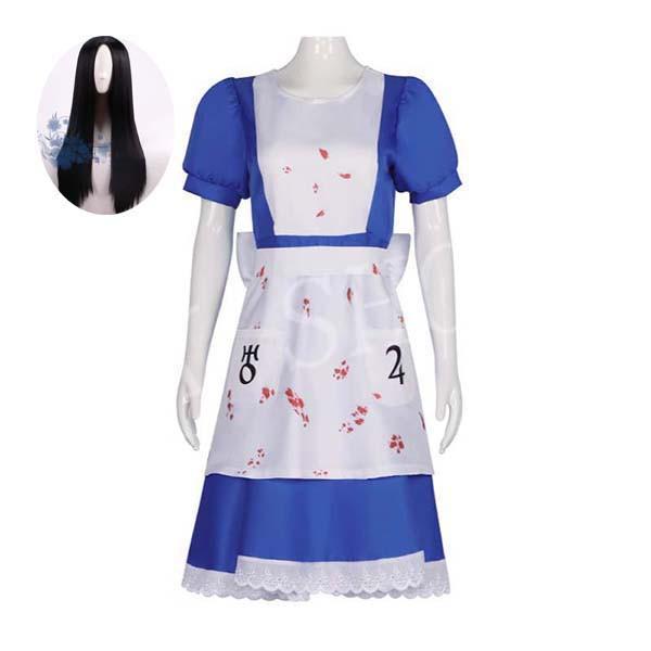 アリス マッドネス リターンズ Alice: Madness Returns アリス コスプレ 衣装 ウィッグ コスチューム 演出服 アニメ ゲーム ハロウィン cosplay 変装