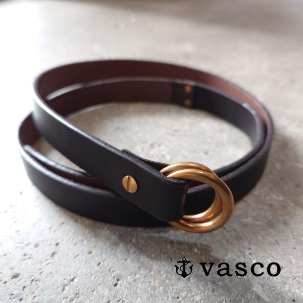 VASCO リングベルト VASCO/ヴァスコ》LEATHER RING BELT - NARROW