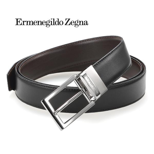 新品 Ermenegildo Zegna ベルト リバーシブル - 小物