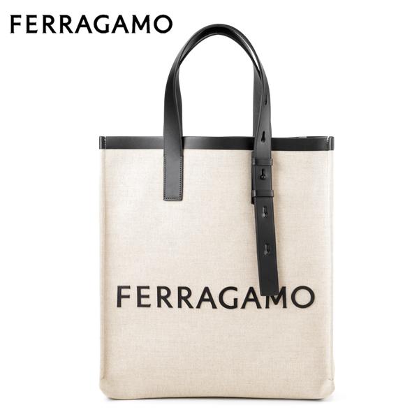 FERRAGAMO フェラガモ トートバッグ（ナチュラル オフホワイト  