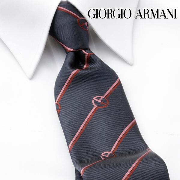 Giorgio Armani ネクタイ ネイビー シルク ギフトボックス付き