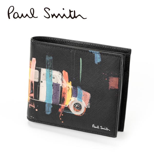 ポールスミス PAUL SMITH 二つ折り財布 メンズ 財布（小銭入れ付き