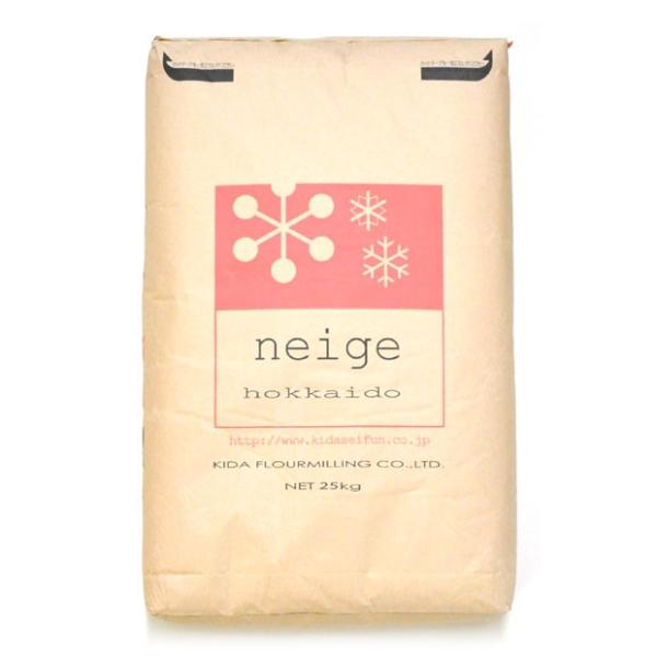 従来にはなかったタイプの北海道産小麦の薄力粉です。一般的に国産小麦は外国産小麦に比べ吸水性が低く扱いにくいという特徴がありました。ネージュは水とのなじみが良く、非常に作業性に優れています。また、すだちが細かく、口溶けが軽いのが特徴です。 作...