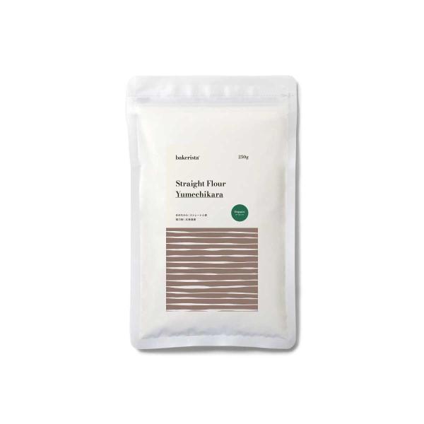 北海道で有機（オーガニック）栽培された「ゆめちから」小麦を100％使用した小麦粉です。ゆめちから小麦は北海道産小麦の中でも、グルテン力があり吸水もよく、製パン性が高いと言われています。有機栽培は比較的タンパク値は低くなりがちですが、ゆめちか...