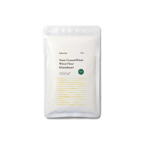 北海道で有機栽培された「キタノカオリ」小麦を100%使用した有機（オーガニック）全粒粉小麦粉です。栽培時および収穫後の化学肥料不使用、化学農薬不使用の有機JAS認定品です。