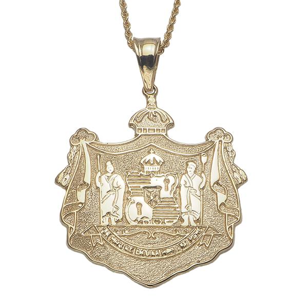 ハワイアンジュエリー　14Kイエローゴールド
三連プルメリアピアス　片方のみ ALOHA MANA（アロハマナ） ハワイアンジュエリー リング 指輪 メンズ