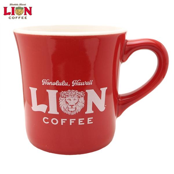 ライオンコーヒー マグカップ レッド ハワイローカルショップ