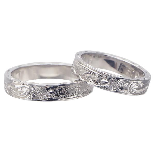 ハワイアンジュエリー ペアリング 指輪 シルバー925 4mm フラット ミディアムウェイト スクロール リング ロジウムコーティング 細め Per2356pair ハワイアンジュエリー アロアロ 通販 Yahoo ショッピング