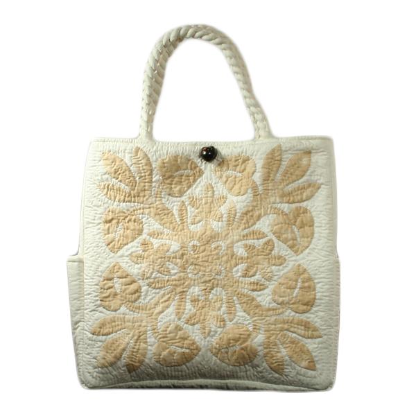 アンスリウムのハワイアンキルトバッグ　ハンドメイド ハンドメイドハワイアンキルトバッグ アンスリウムのハワイアンキルト