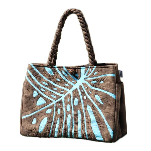 ハワイアンキルト 軽くて丈夫な大容量 レッスンバッグ リアル