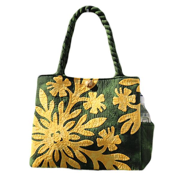 ハワイアンキルト 新スタンダード バッグ スランティングハイビスカス