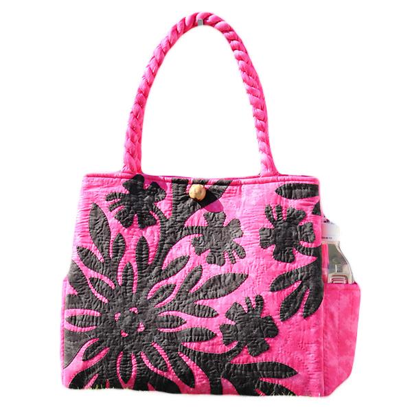 ハワイアンキルト 新スタンダード バッグ スランティングハイビスカス