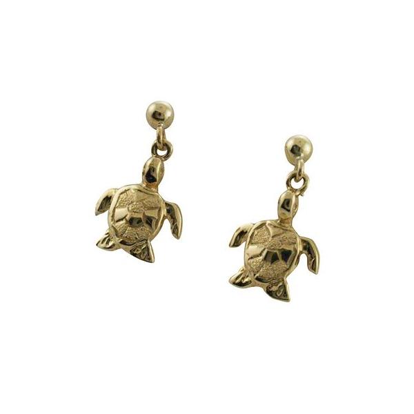 【美品】ハワイアンジュエリー　ホヌ チャーム 14K/14Ksg ハワイアンジュエリー 14Kペンダントトップ リアルミニホヌトップ