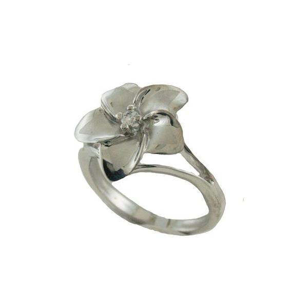 ハワイアンジュエリー リング 指輪 14k ゴールド 大きめ プルメリア