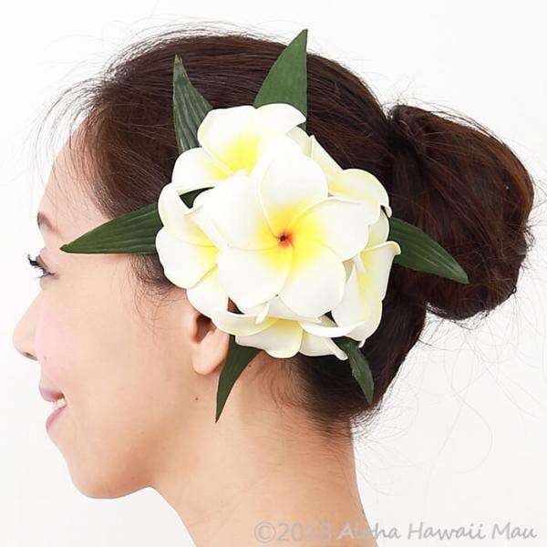 フラダンス髪飾り プルメリアヘアクリップ ホワイト Buyee Buyee Japanese Proxy Service Buy From Japan Bot Online