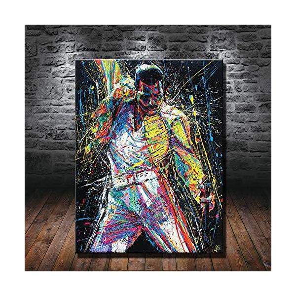 Anmaseven Modern Wall Art Picture Print Oil Painting on Canvas Home Decor Wall Decoration Canvas Art Poster British Queen Band Freddie Mercu