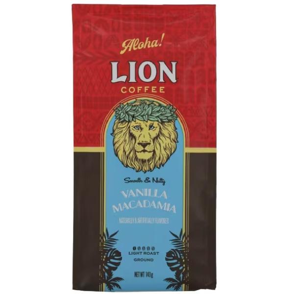 ＊在庫SALE＊ライオンコーヒー☕︎バニラマカダミア１２袋✨LIONCOFFEE LION COFFEE（ライオンコーヒー） バニラマカダミア 140g 挽いた粉